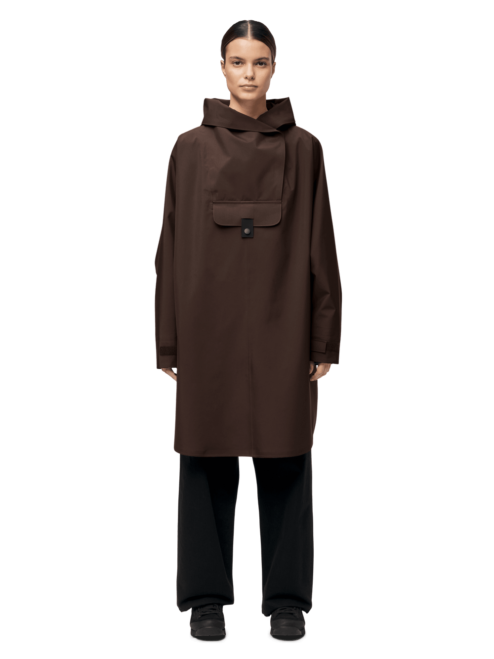 Bergen poncho Brownstone