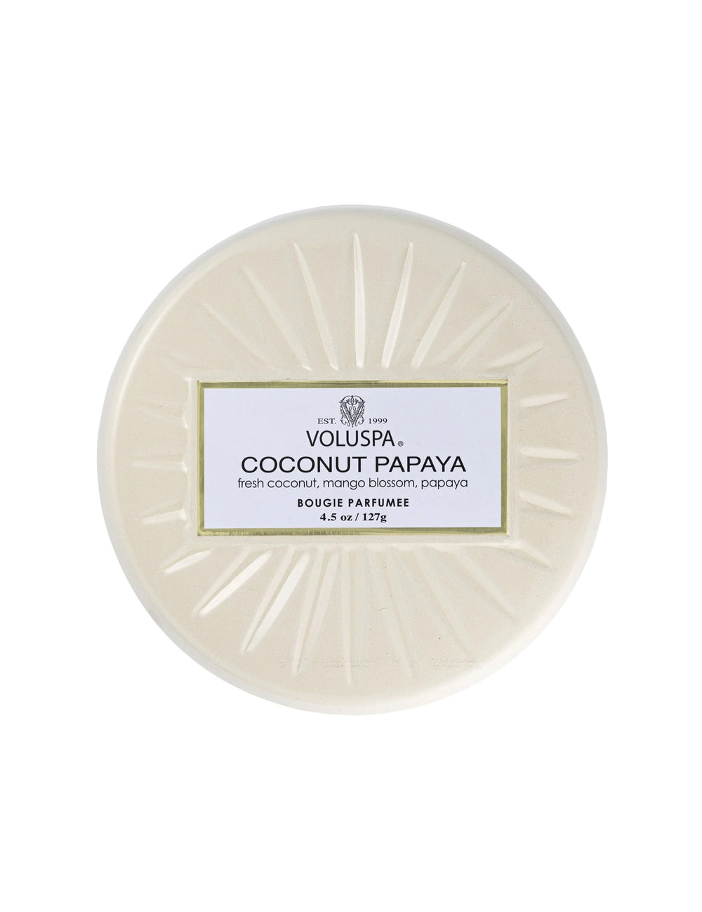Mini Tin Candle 25tim Papaya Coconut