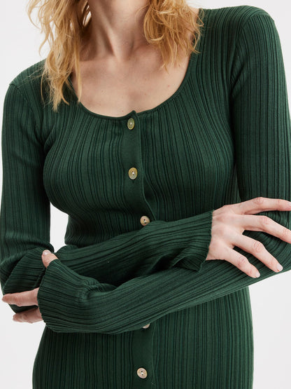 Tanya Knit Dress Dk. Green