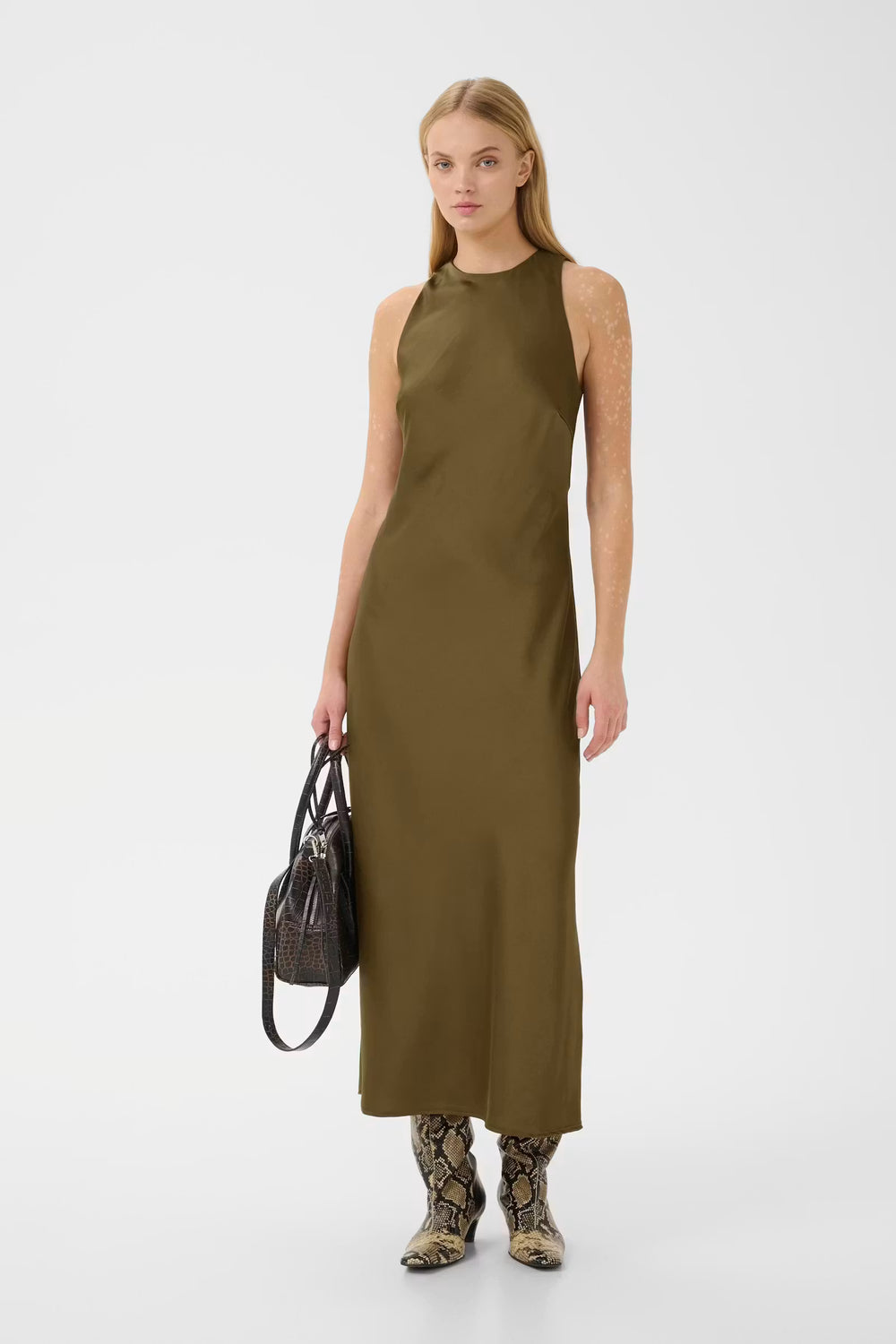 GZcerina SL Dress Military Olive Green