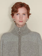Holzweiler Tine Knit Cardigan Dk. Green Mix - hvittrad.no