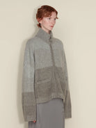 Holzweiler Tine Knit Cardigan Dk. Green Mix - hvittrad.no