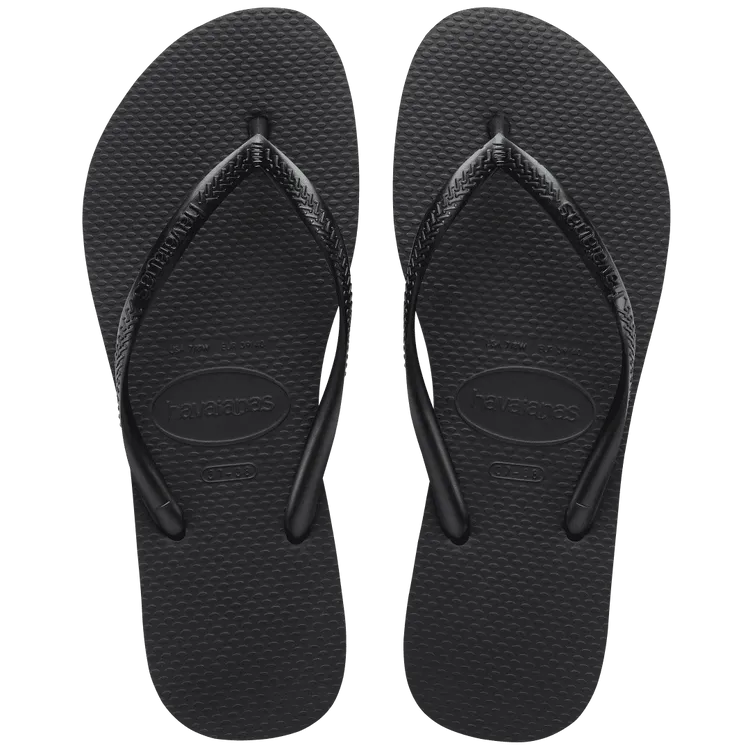 Slim Flip Flops Black