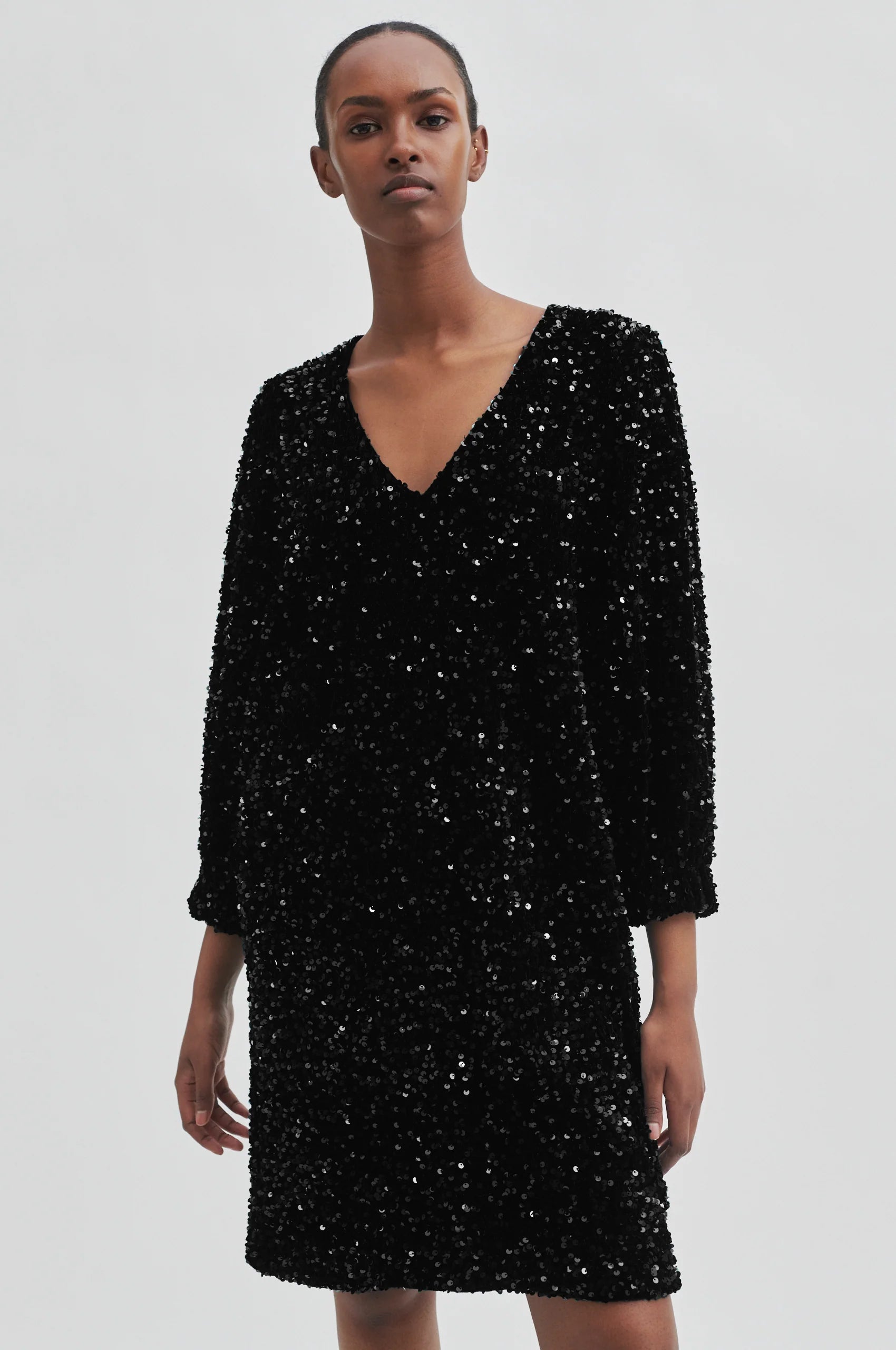 Second Female Winternalia Dress Black - hvittrad.no