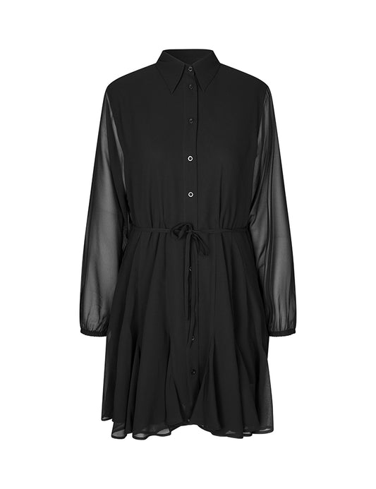 Mbym Lavey-M Jett Dress Black - hvittrad.no