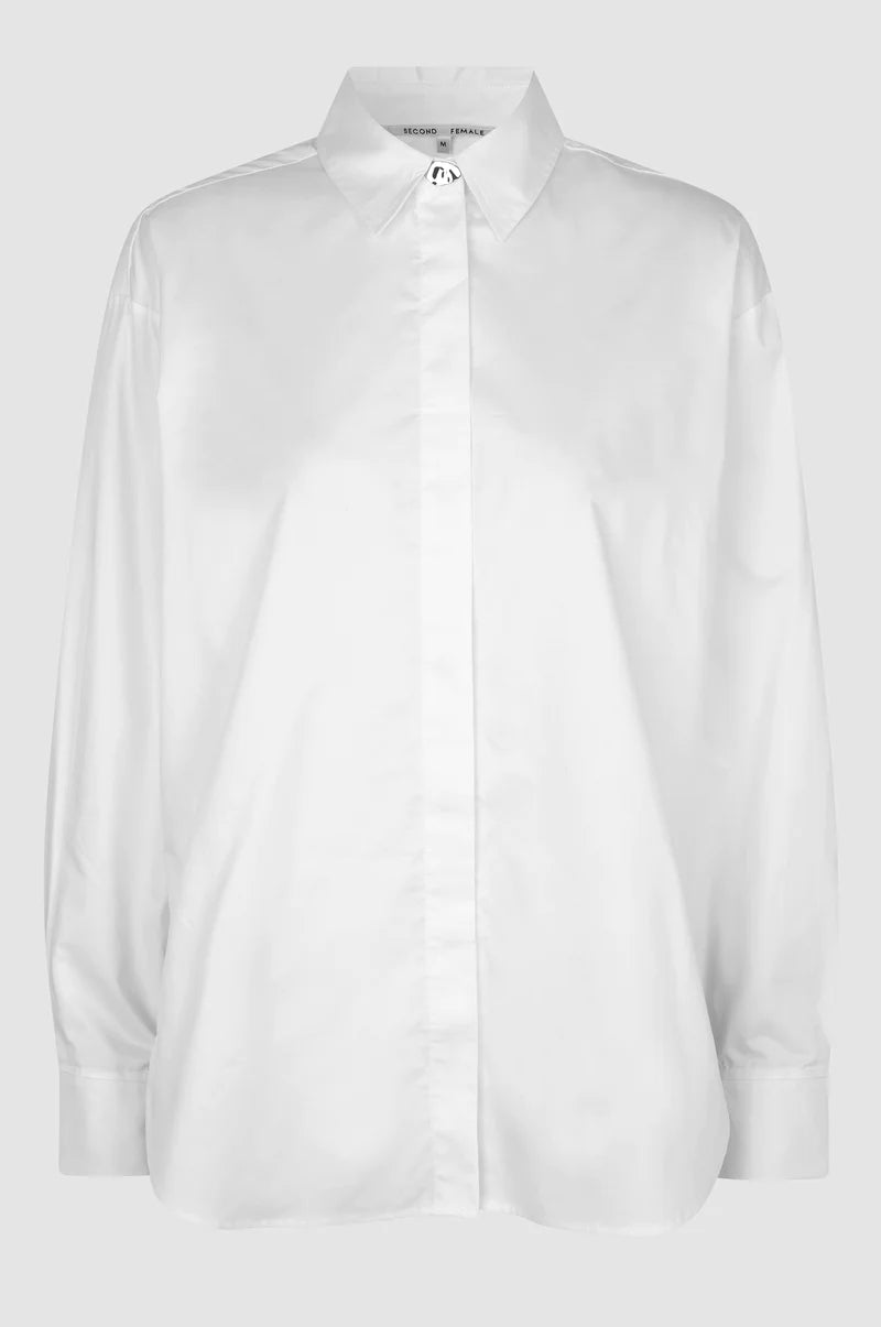 Second Female Occasion New Shirt White - hvittrad.no