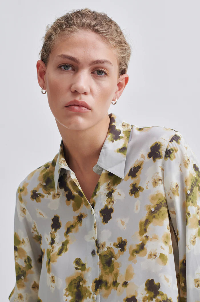 Second Female Andra Shirt Ashley Blue - hvittrad.no