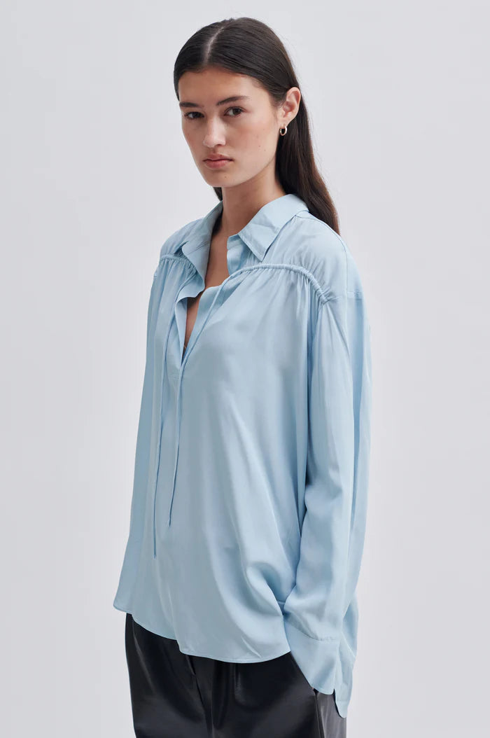 Second Female Cibelle Tunic Blouse Starlight Blue - hvittrad.no