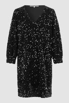 Second Female Winternalia Dress Black - hvittrad.no