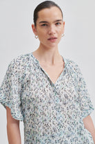 Second Female Elle Shirt Alaskan Blue - hvittrad.no