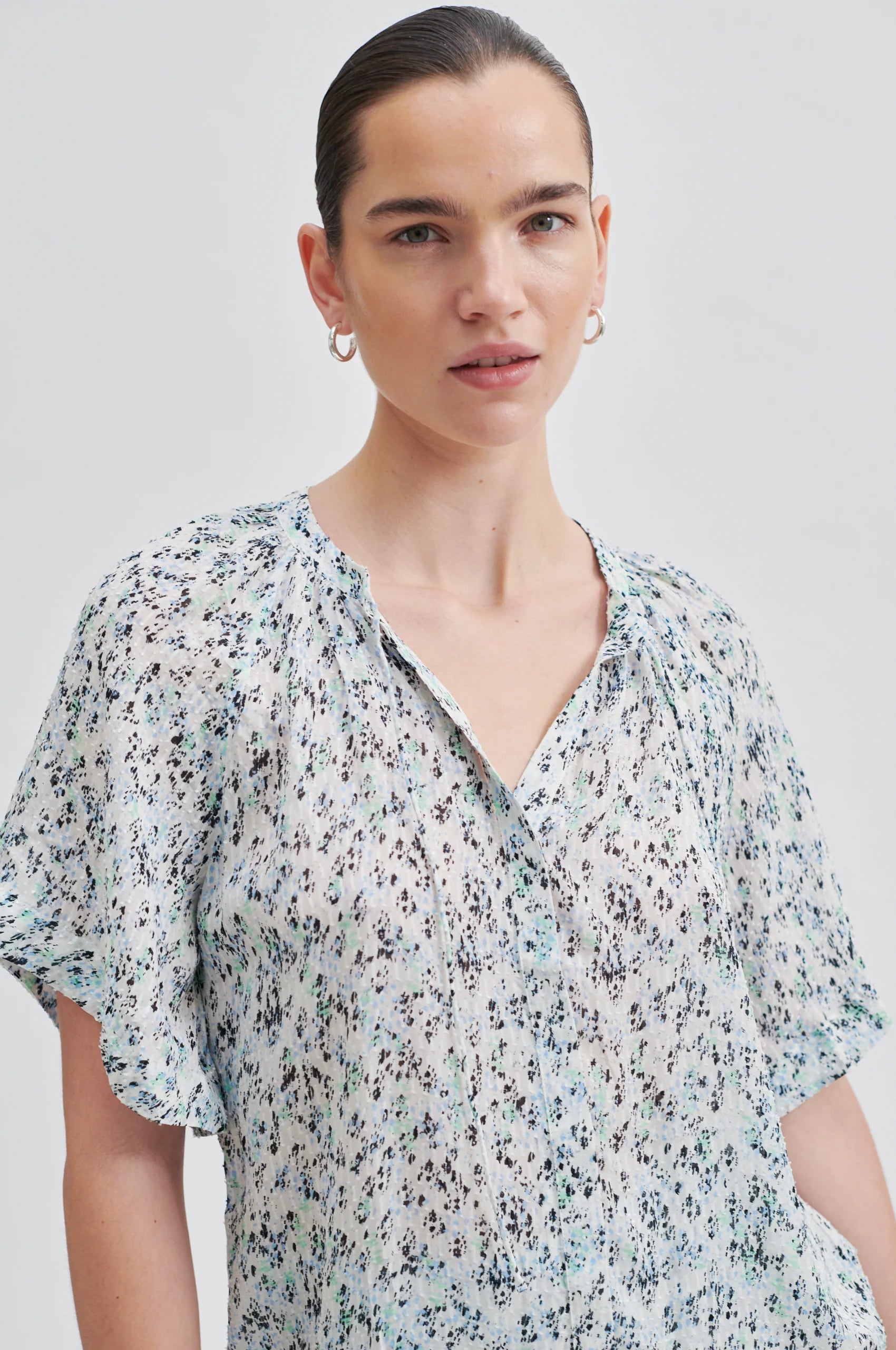 Second Female Elle Shirt Alaskan Blue - hvittrad.no