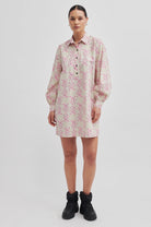 Second Female Claud Tunic Dress Begonia Pink - hvittrad.no