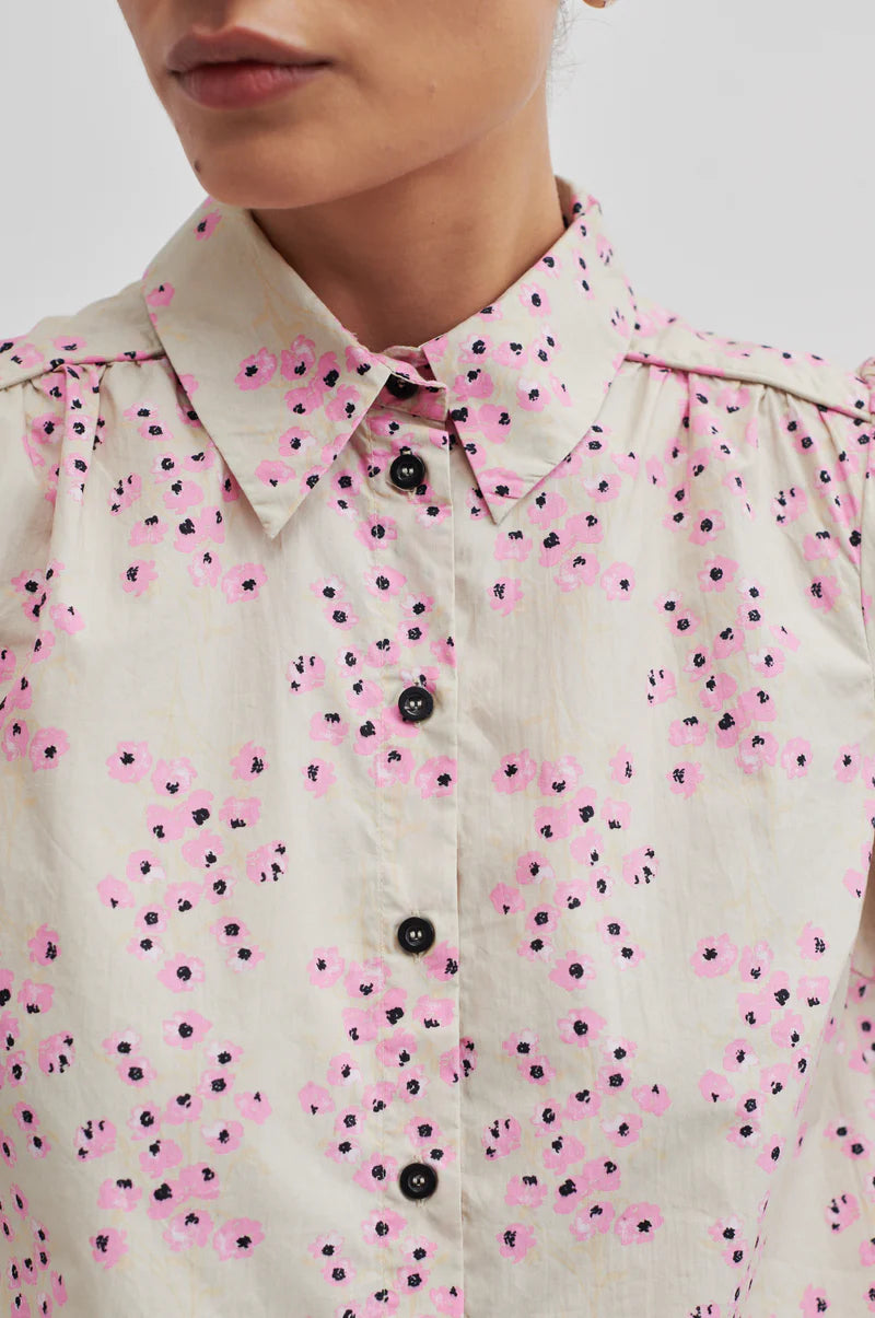 Second Female Claud Shirt Begonia Pink - hvittrad.no