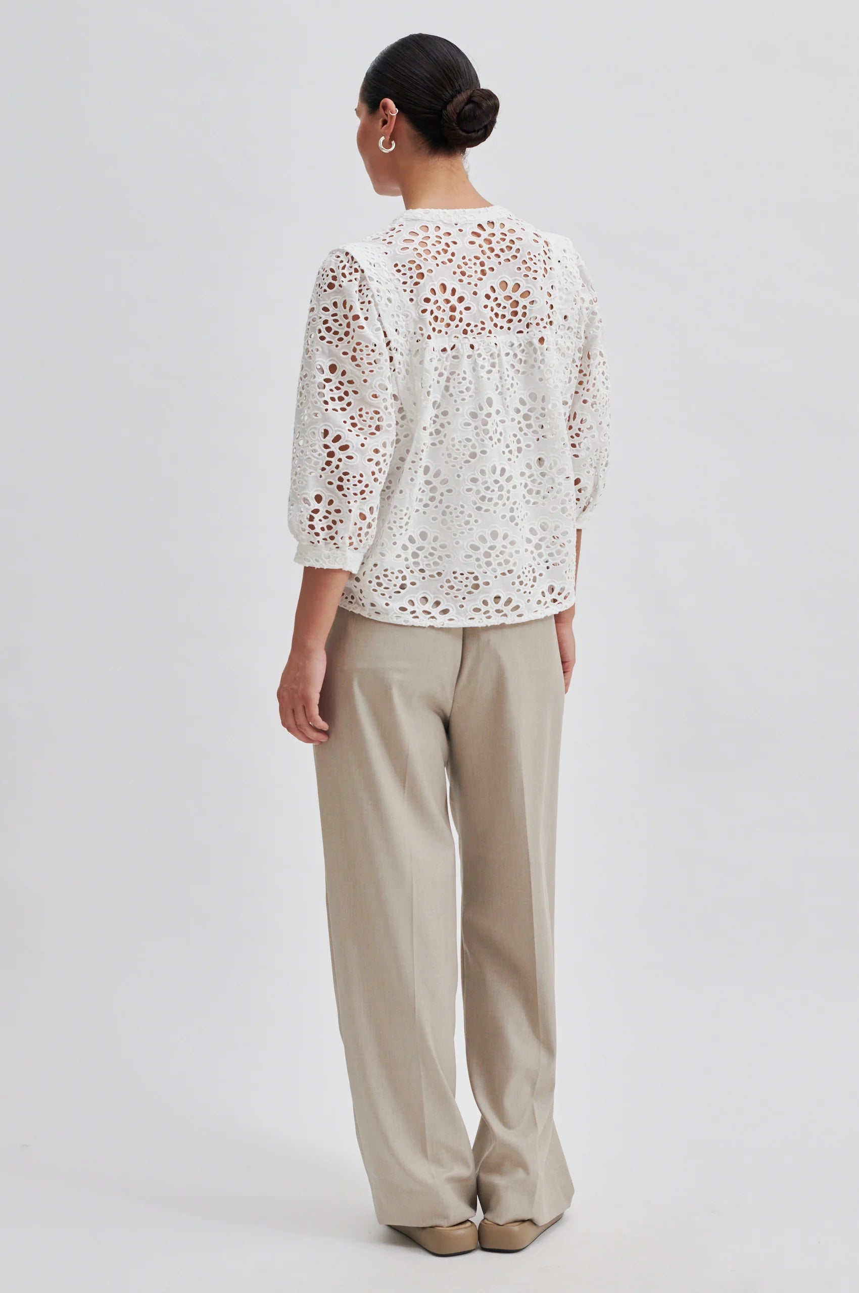 Second Female Stefanie Blouse White - hvittrad.no