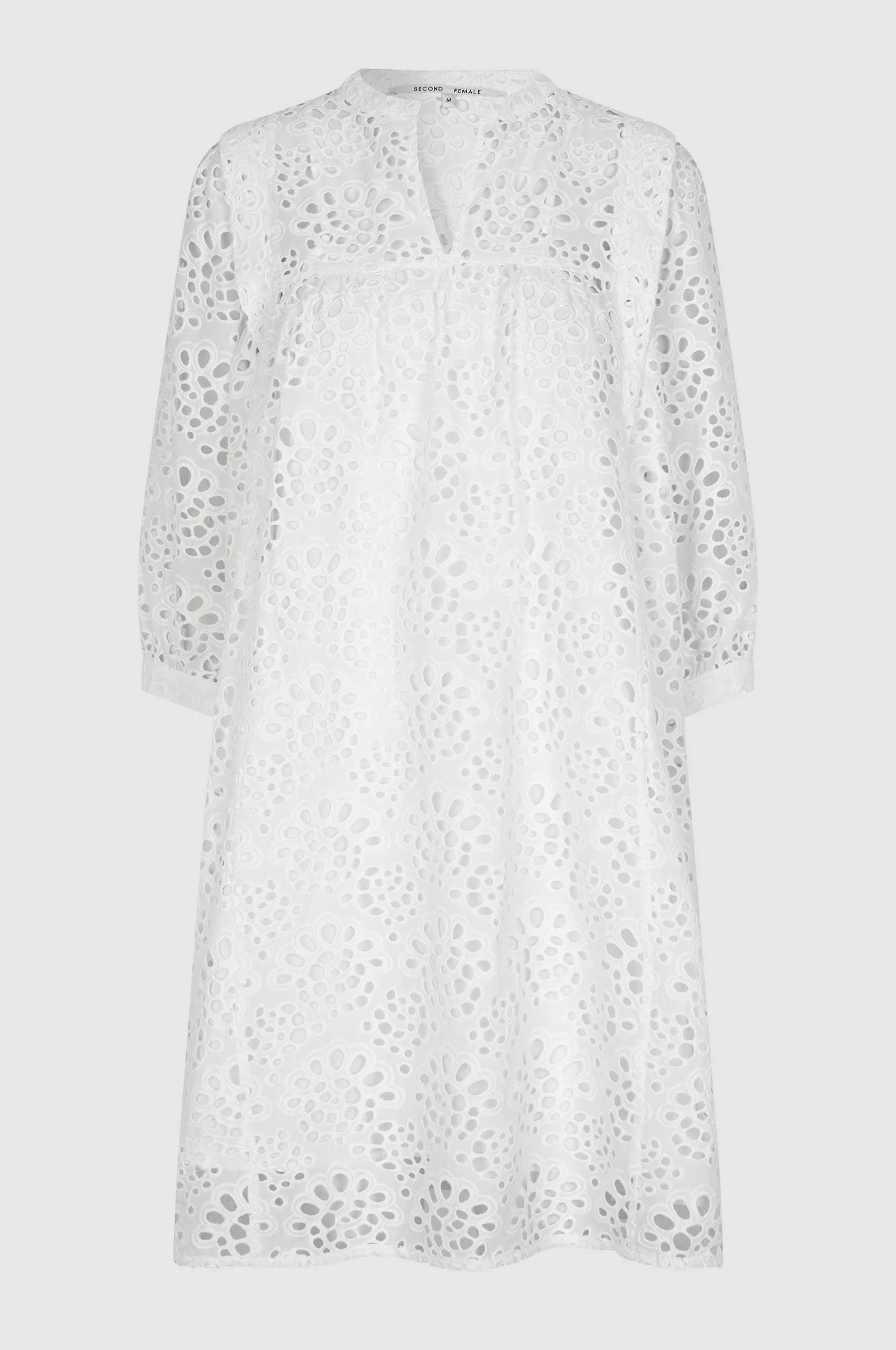 Second Female Stefanie Dress White - hvittrad.no