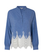 mbym Balina-M Chambrenna Shirt Chambre Blue - hvittrad.no