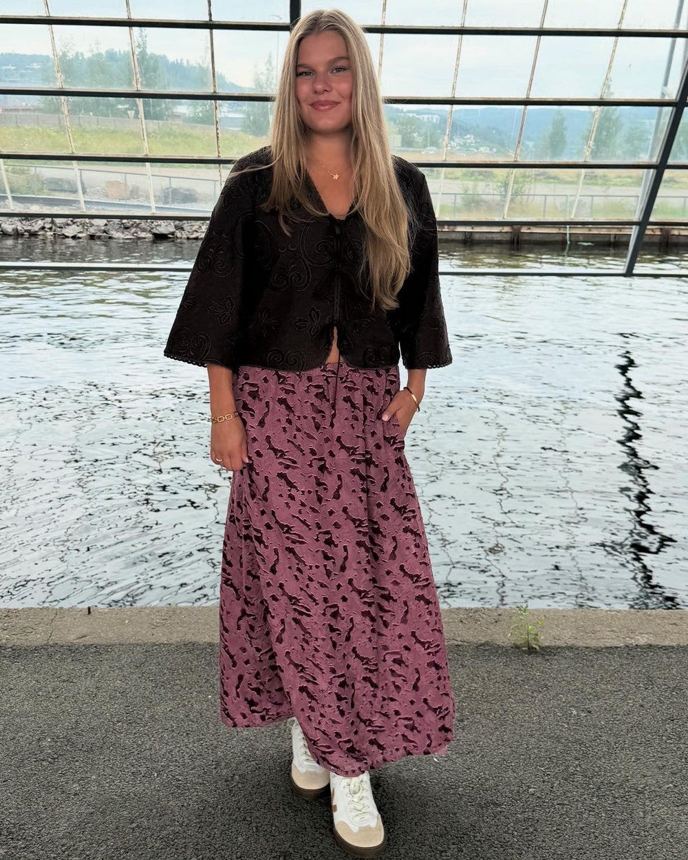 Aveline-M, Zevi Print, Skirt Zevi Print Rose Brown