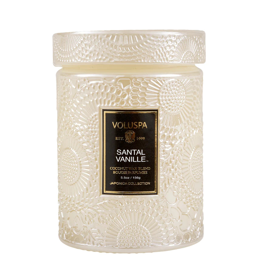 Voluspa Small Jar Candle - Santal Vanille 156g - hvittrad.no