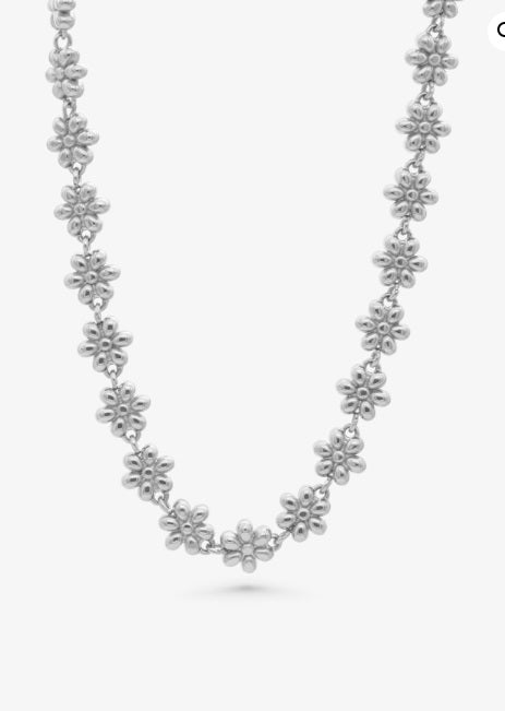 Flower Chain Silver