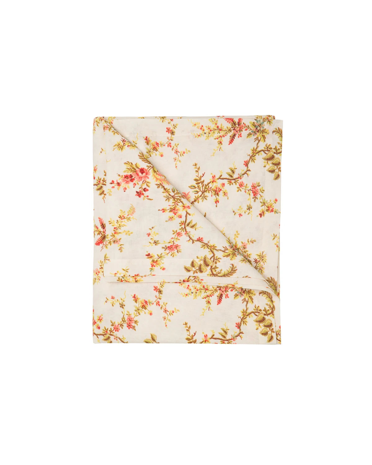 byTiMo Table Cloth Linen 140x300cm Flower Branch - hvittrad.no