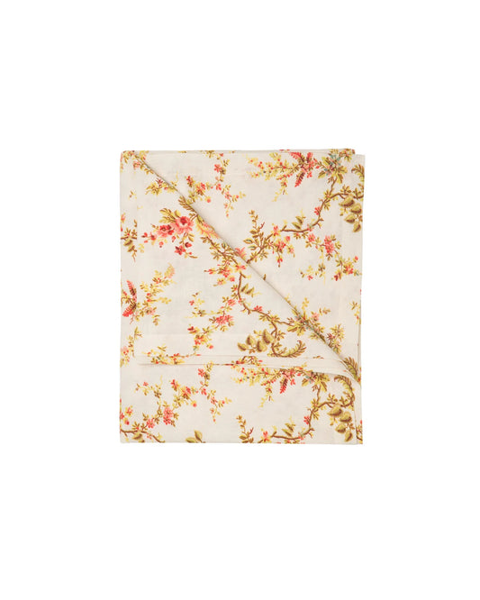 byTiMo Table Cloth Linen 140x300cm Flower Branch - hvittrad.no