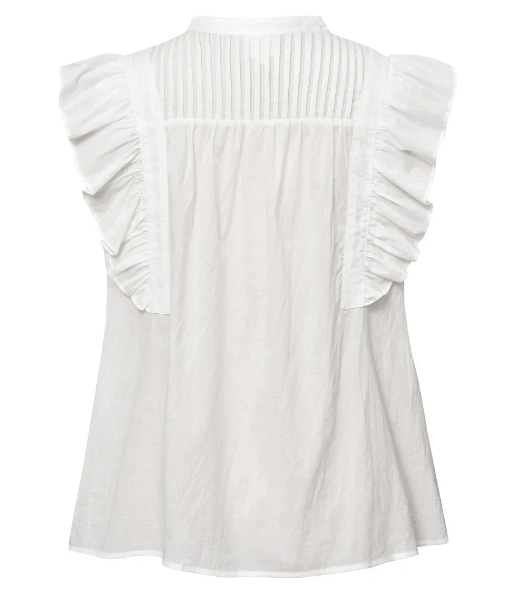 Gossia AgataGO Blouse Off-White - hvittrad.no
