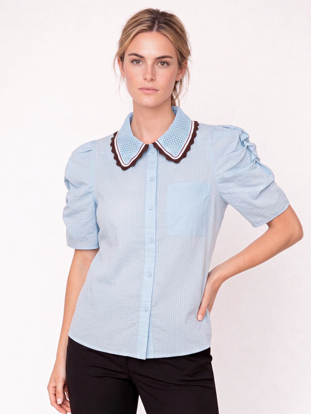 AllyGO Blouse Light Blue
