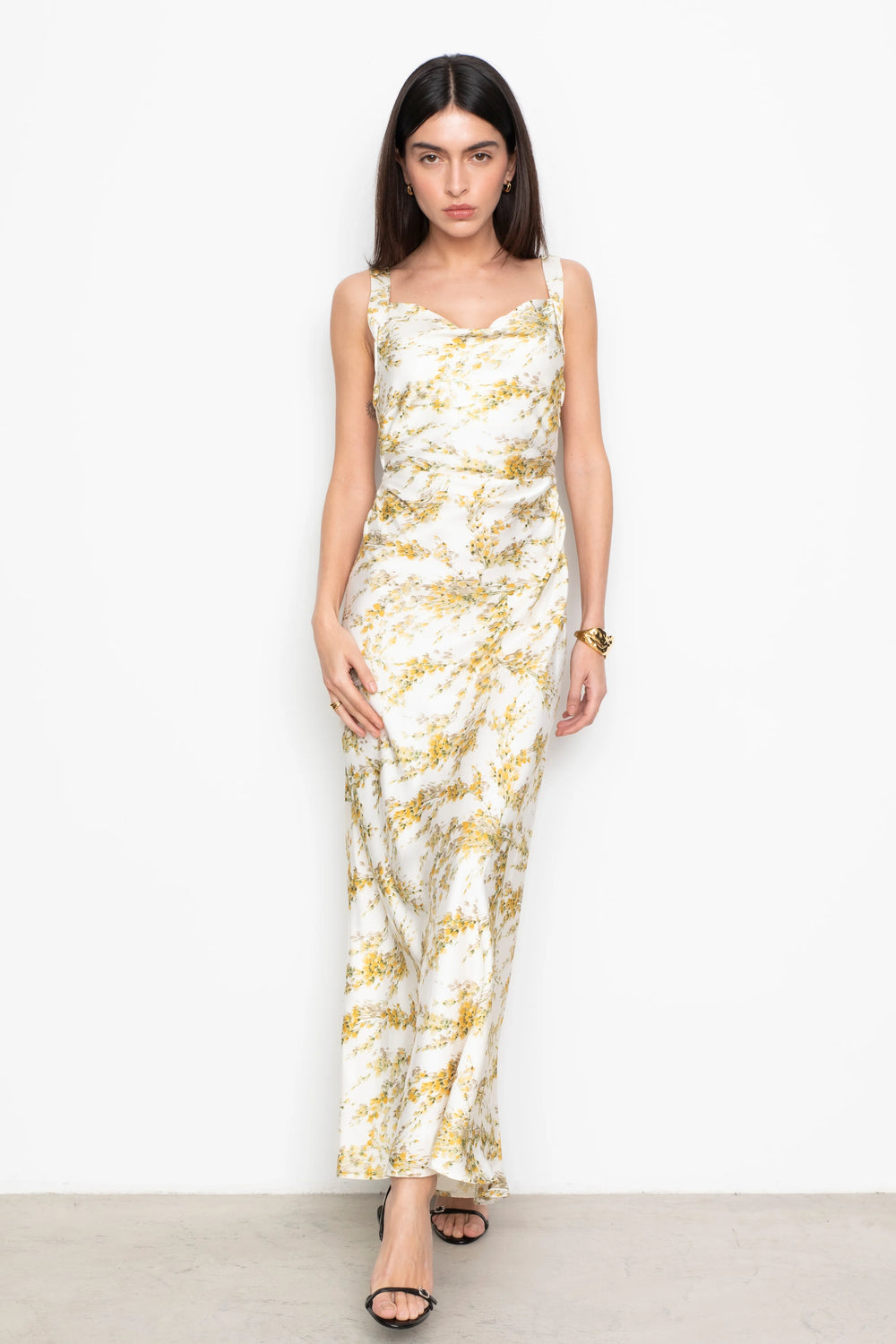 Anna Dress Yellow Mimosa P