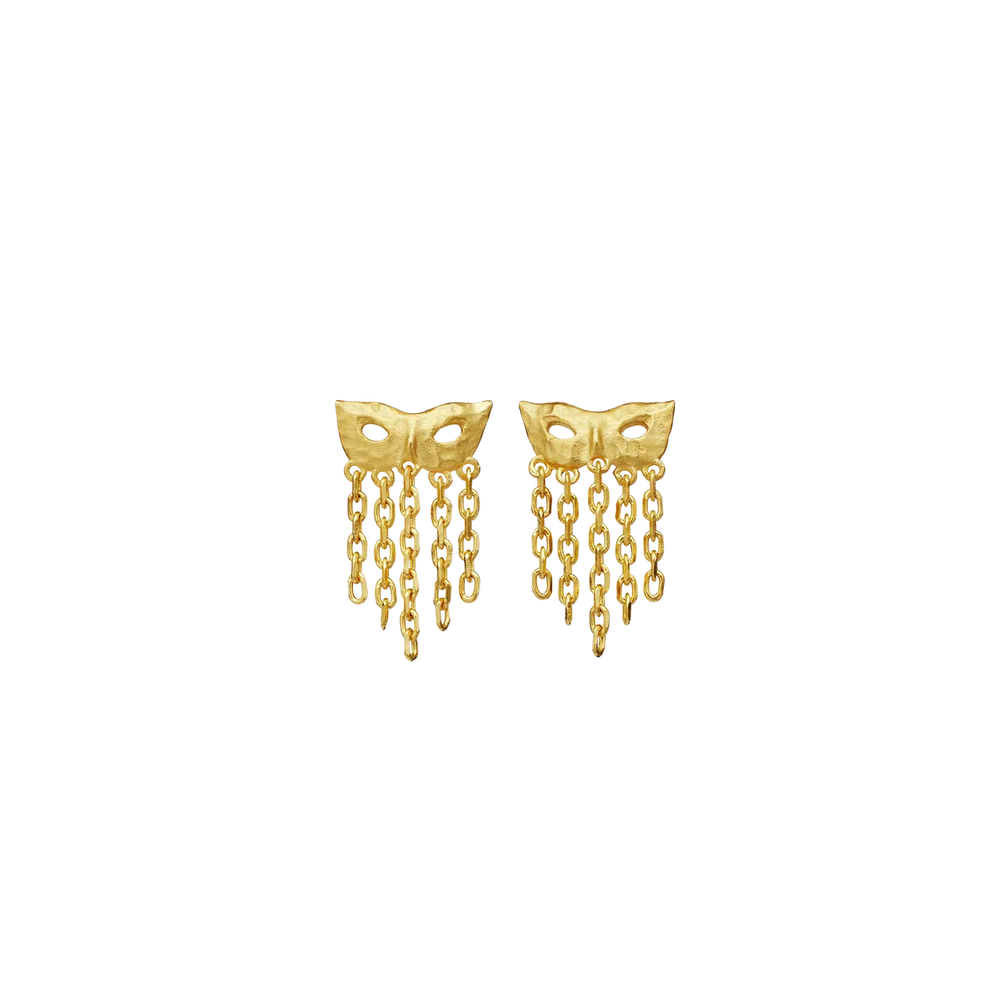Celare Earrings Gold Plated Silver