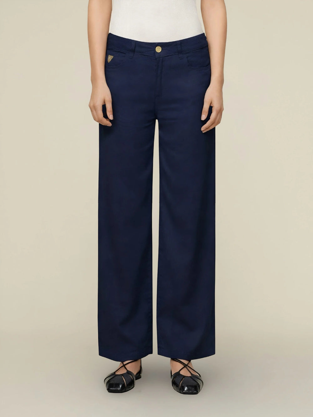 Culotte 8032 Linen Summer Navy