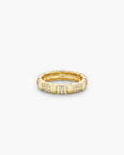 Philippa Studios Cushion Pave Ring Gold - hvittrad.no