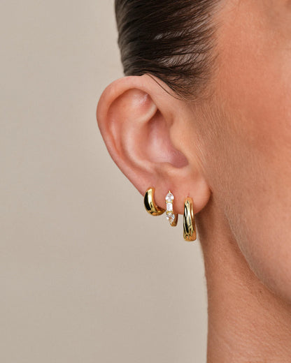 Philippa Studios Dome Hoops Small - hvittrad.no
