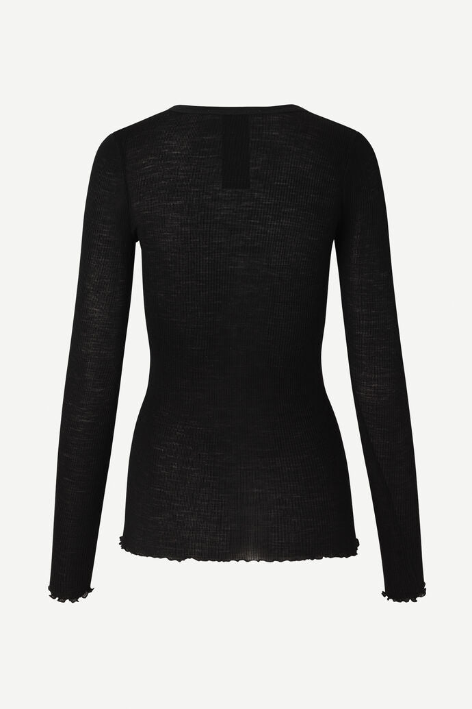 Doudo T-Shirt LS 13020 Black