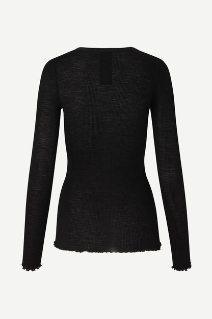 Doudo T-Shirt LS 13020 Black