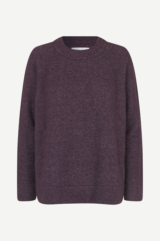 Samsøe Samsøe Nor O-N Long 7355 Plum Perfect - hvittrad.no
