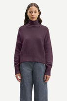 Samsøe Samsøe Nola T-N 7355 Plum Perfect - hvittrad.no