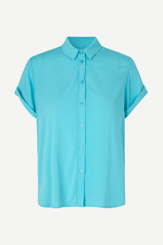 Majan SS Shirt 9942 Blue Topaz
