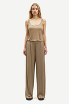 Samsøe Samsøe Uma Trousers 10167 Lead Gray - hvittrad.no
