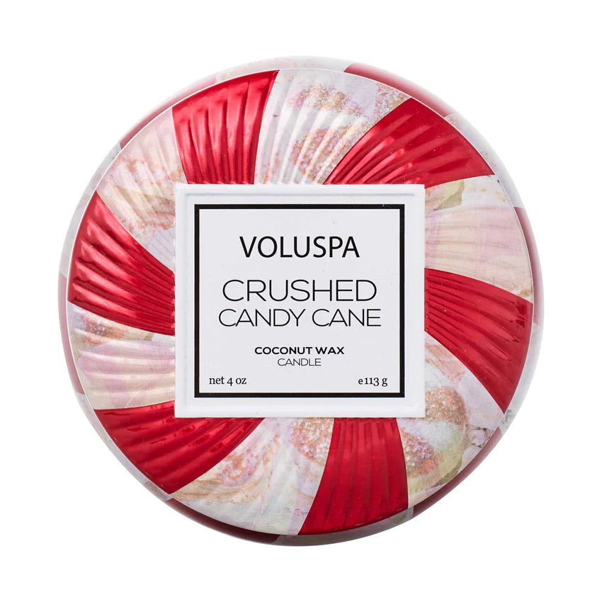 Mini Tin Candle - Crushed Candy Cane 113g