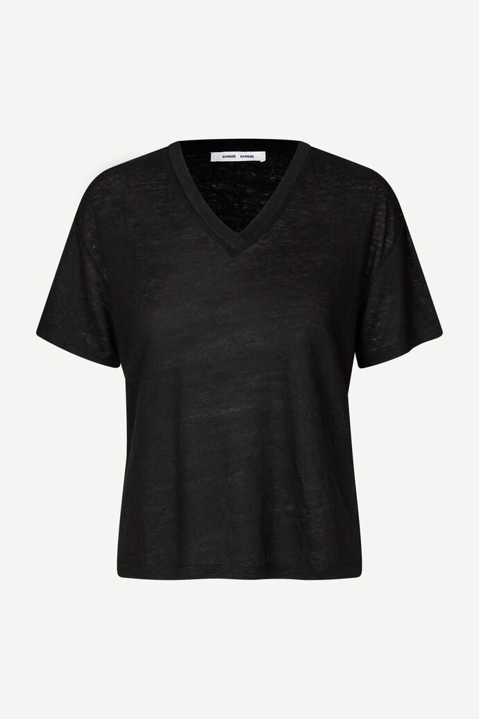 Samsøe Samsøe Saeli T-Shirt 15202 Black - hvittrad.no