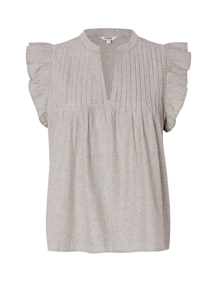 Gemala-M Nadja Blouse Java White Stripe