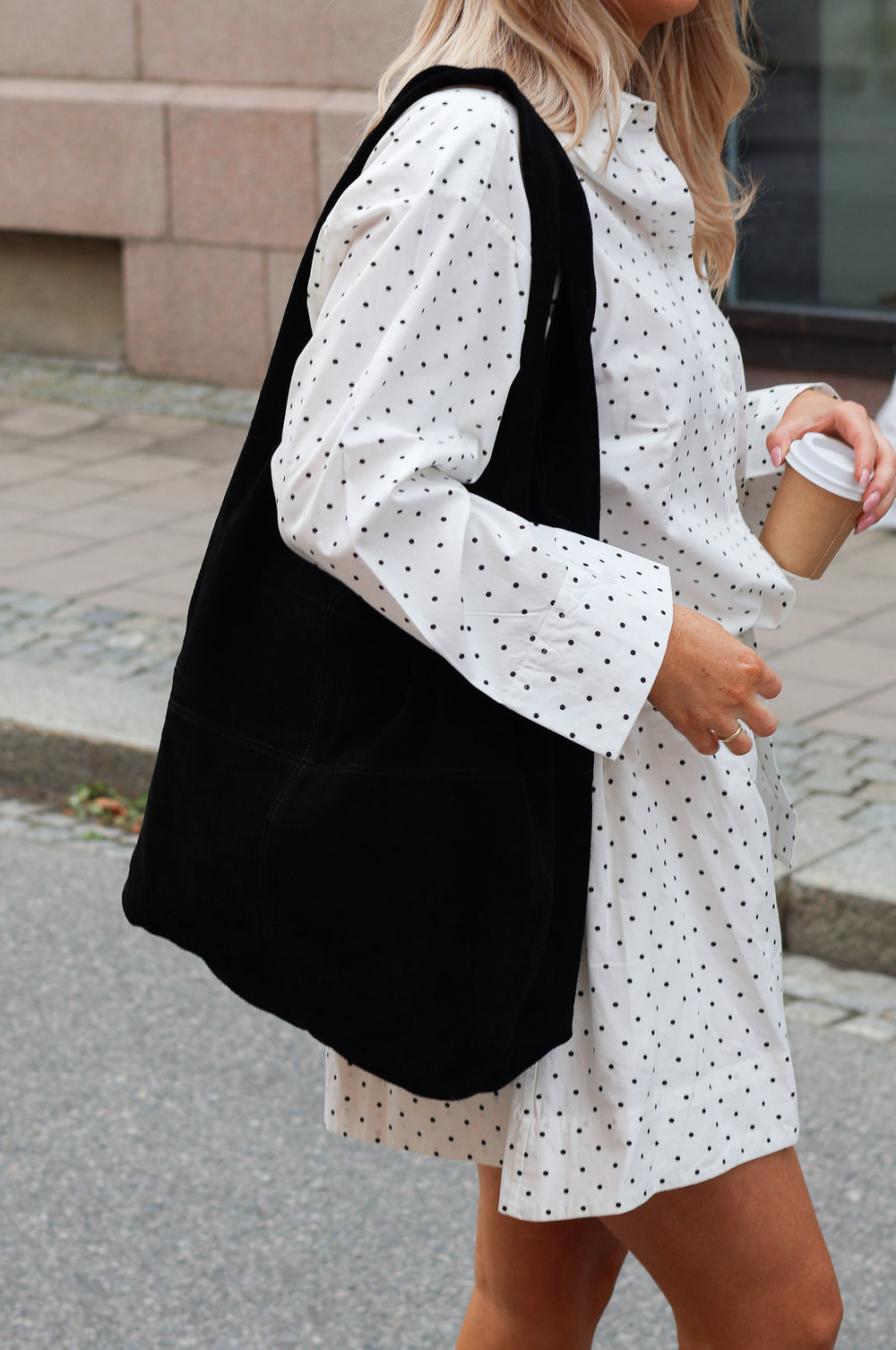 Suede Dalliea Bag Black