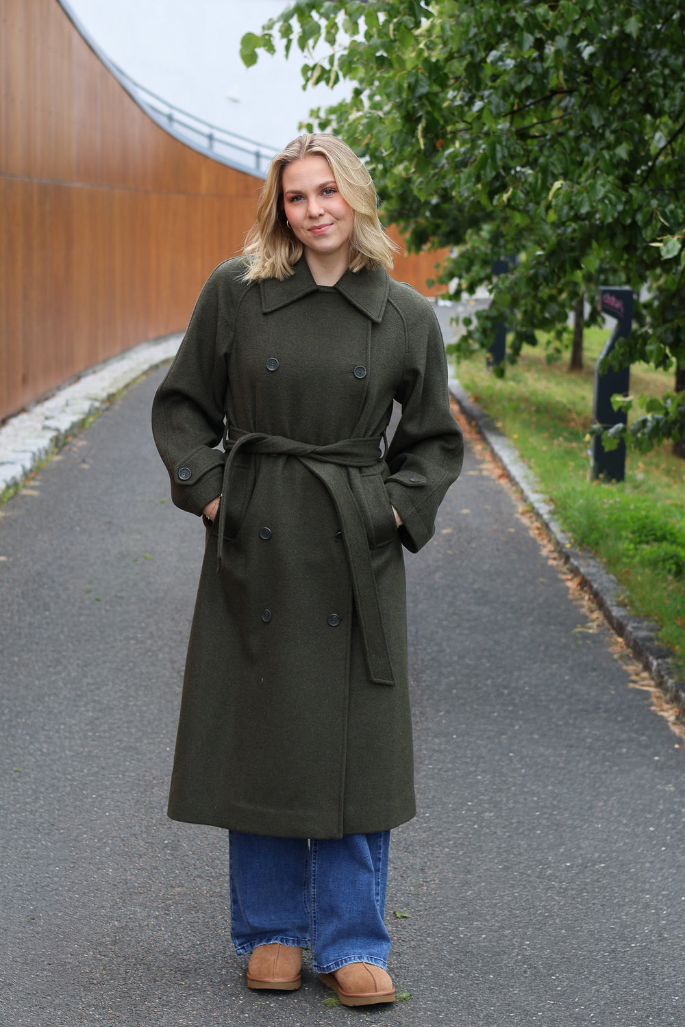 Odonna-M, Lava, Outerwear Dusty Olive Melange