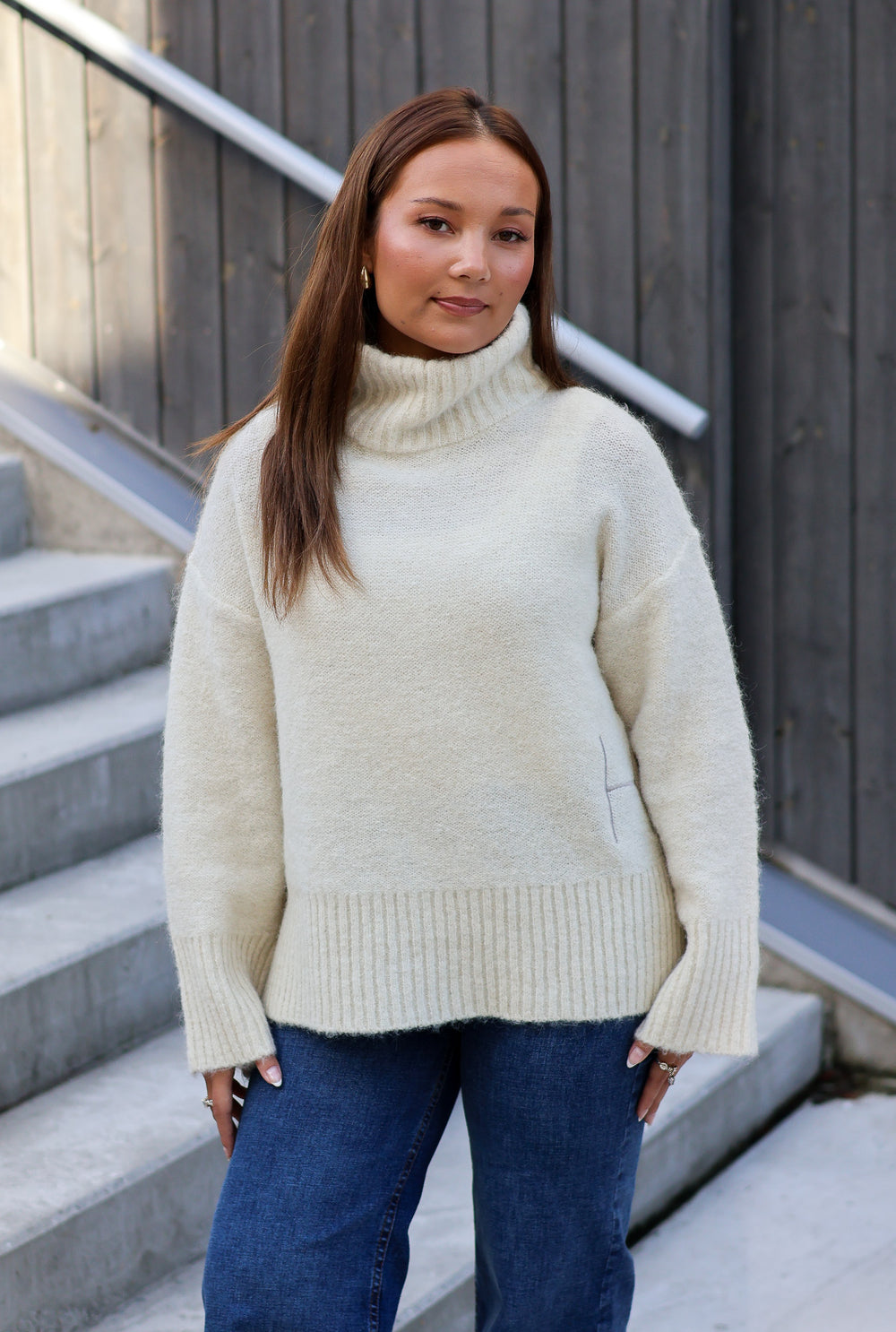 Noelle Sweater White Alyssum
