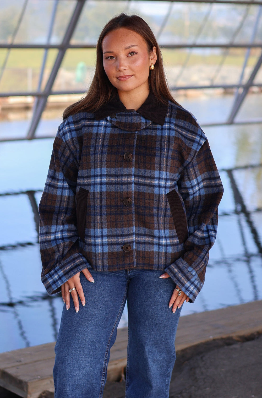 N-Maiya Jacket Daliyah Blue Check