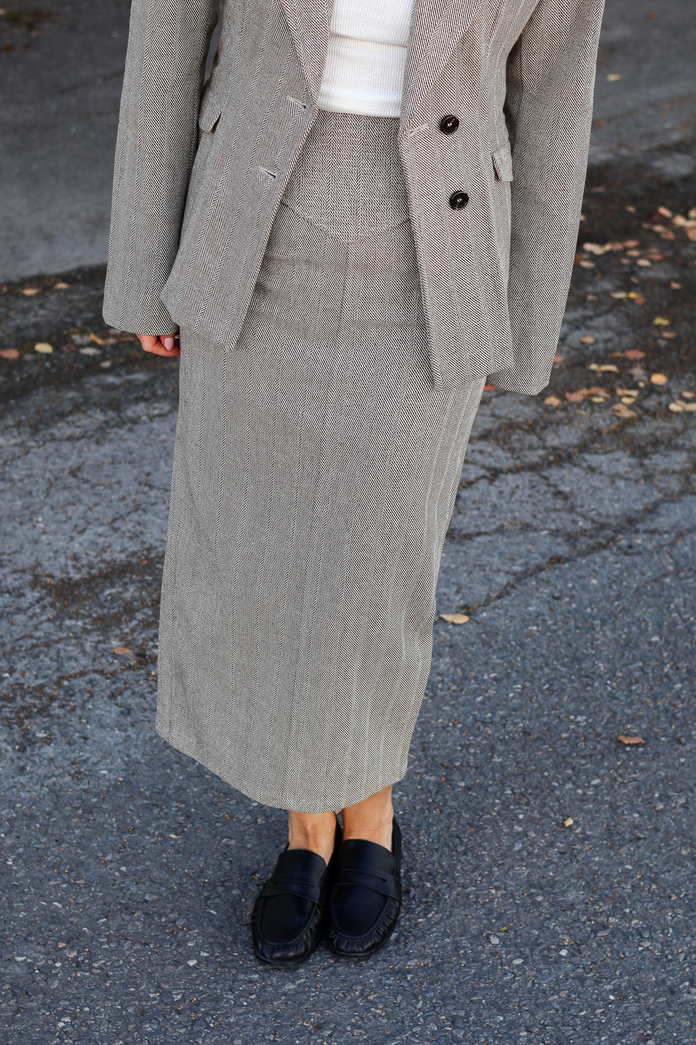 Bristol Skirt Beige Melange
