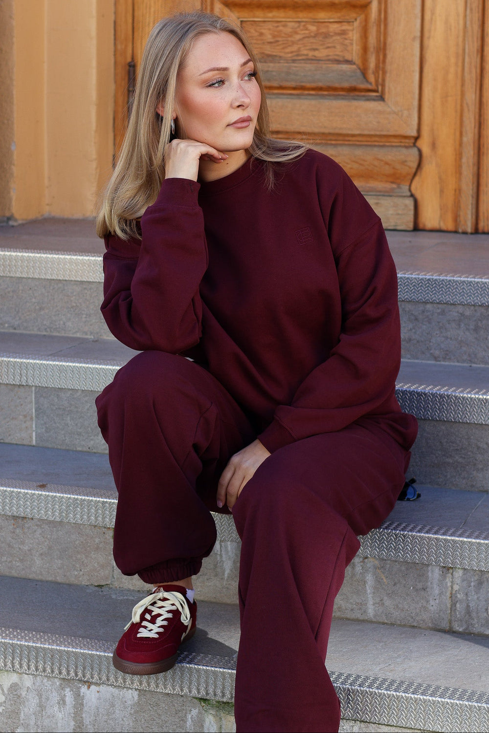 Mila Sweatpants Deep Plum