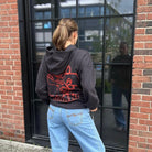 GANNI Isoli Ganni Rose Oversized Hoodie Phantom - hvittrad.no