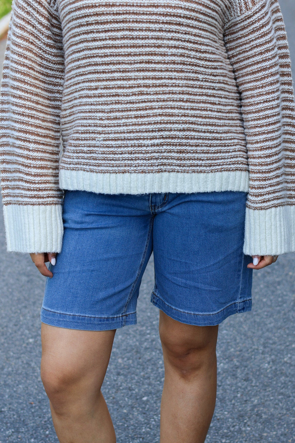MWLara 115 Long Shorts Medium Blue Wash