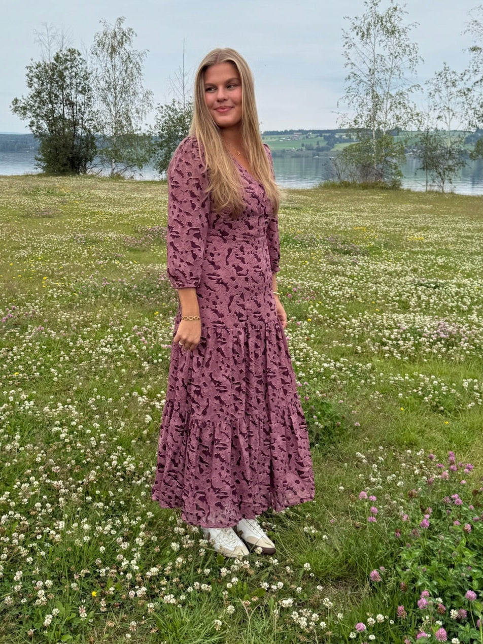 Shany-M, Zevi Print, Dress Zevi Print Rose Brown